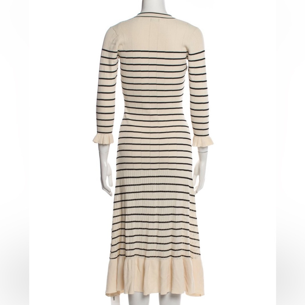 NWT Sandro Stripy Knit Maxi Dress Size L - Picture 3 of 11
